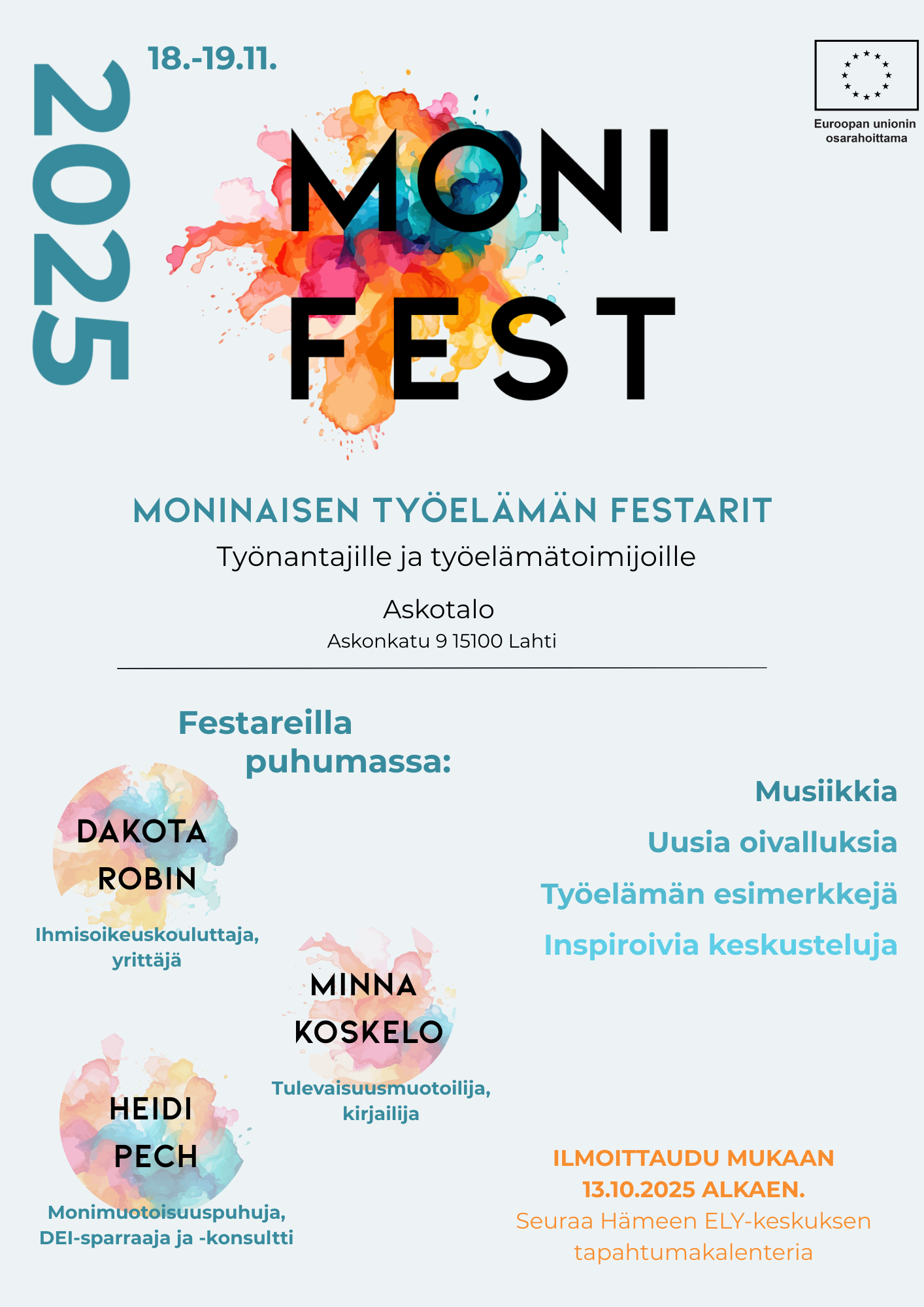 MONIfest-tapahtuman mainos