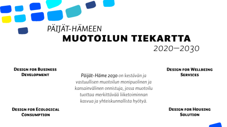 Kuvaus Päijät-Hämeen muotoilun tiekartasta