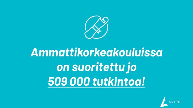 Ammattikorkeakouluissa on suoritettu yli puoli miljoonaa tutkintoa