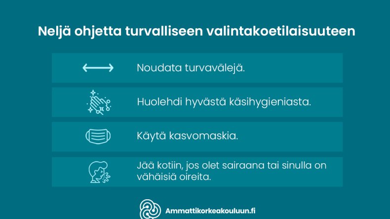 Turvalliset valintakokeet