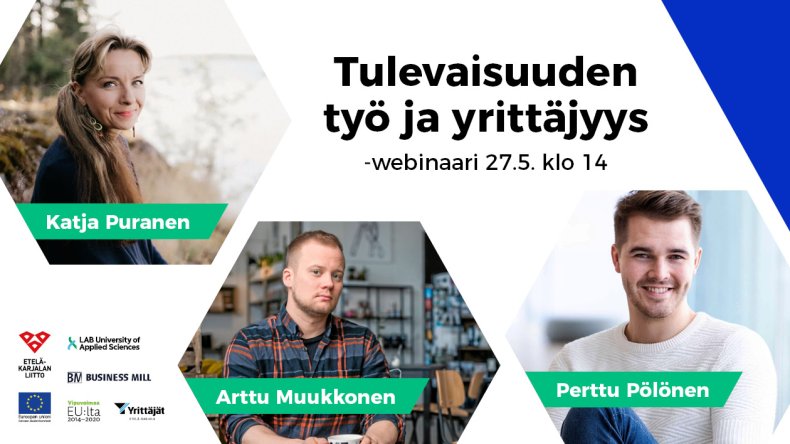 Tulevaisuuden työ ja yrittäjyys -webinaari 27.5.