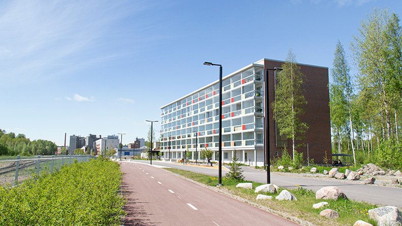 Lahti student housing campus area