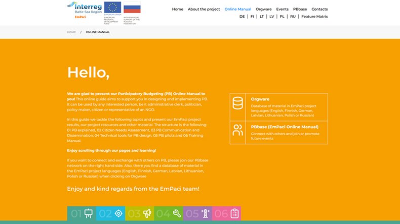 EmPaci – Osallistuvan budjetoinnin verkkokäsikirja