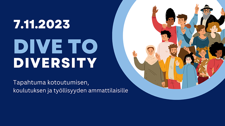 Tapahtuman nimi ja kuva iloisista ihmisistä